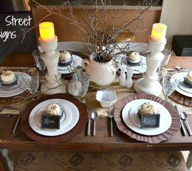 creating a fall tablescape, chalkboard paint, crafts, dining room ideas, seasonal holiday decor, thanksgiving decorations