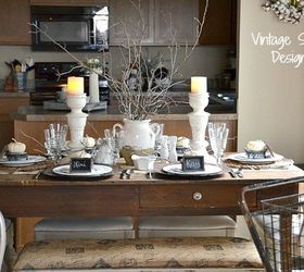 creating a fall tablescape, chalkboard paint, crafts, dining room ideas, seasonal holiday decor, thanksgiving decorations