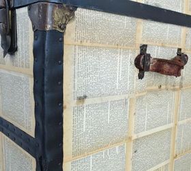 the chivalrous trunk, decoupage, painted furniture, repurposing upcycling, rustic furniture, storage ideas