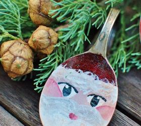 mismatched flatware santa, christmas decorations, crafts, repurposing upcycling, seasonal holiday decor