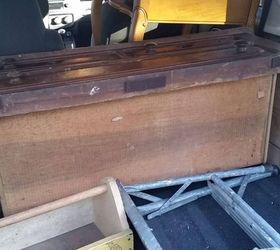 rescued military footlocker, diy, painted furniture, repurposing upcycling, woodworking projects