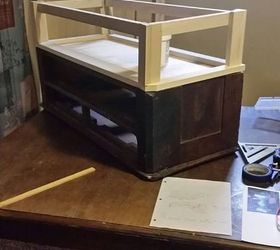 rescued military footlocker, diy, painted furniture, repurposing upcycling, woodworking projects