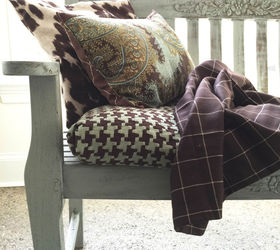 one hour no sew slipcovers for cushions 1hourproject, home decor, reupholster