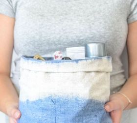 diy dip dye cloth baskets, crafts