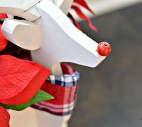 thrift store rudolph makeover, chalk paint, christmas decorations, crafts, seasonal holiday decor