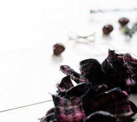 plaid flannel and embroidery hoop wreaths, christmas decorations, crafts, repurposing upcycling, wreaths