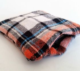 flannel scraps reusable hand warmers, crafts, repurposing upcycling