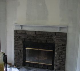 my painted fireplace, diy, fireplaces mantels, living room ideas, painting