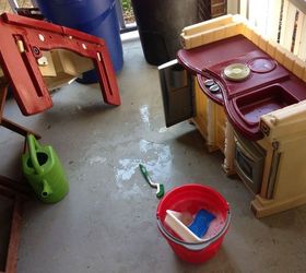 upcycled play kitchen, painted furniture, repurposing upcycling