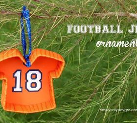 football jersey christmas ornament, christmas decorations, seasonal holiday decor
