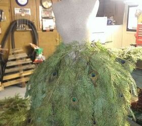 mannequin make over, crafts, Bringing her skirt to life