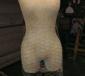 mannequin make over, crafts, Start of the skirt form