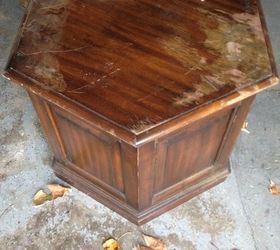 thrift store coffee table makeover, painted furniture