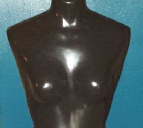 black form mannequin becomes bright and positive room decor, crafts, repurposing upcycling