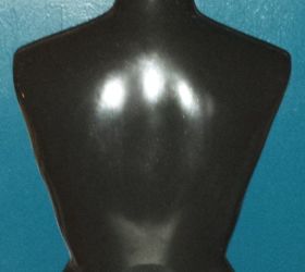 black form mannequin becomes bright and positive room decor, crafts, repurposing upcycling