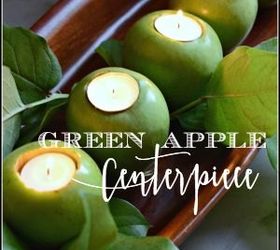 green apple centerpiece, crafts