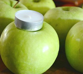 green apple centerpiece, crafts