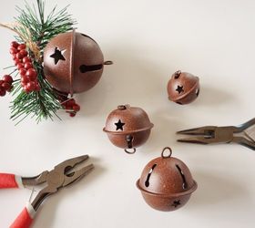 repurposed bed spring christmas bells, christmas decorations, repurposing upcycling, seasonal holiday decor