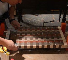 the story of a board an end grain cutting board tutorial, crafts, how to, woodworking projects