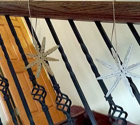 super easy clothespin stars, christmas decorations, crafts