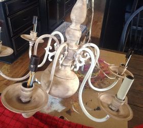 diy brass chandelier makeover on the cheap, how to, lighting, repurposing upcycling