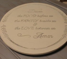 bless the food before us lazy susan, crafts, seasonal holiday decor, thanksgiving decorations