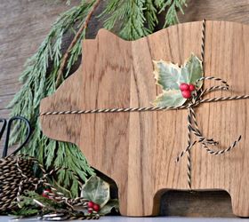 christmas gift diy cheese board, crafts, how to, woodworking projects
