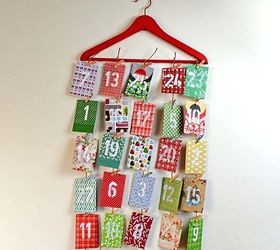 homemade paper envelope advent calendar, christmas decorations, crafts, seasonal holiday decor