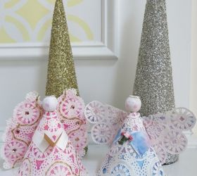easy christmas craft paper plate angels, christmas decorations, crafts, how to, seasonal holiday decor