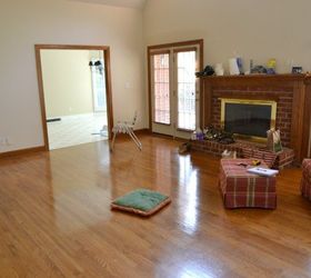 dated fireplace makeover amazing transformation on a small budget, fireplaces mantels, home decor, painting