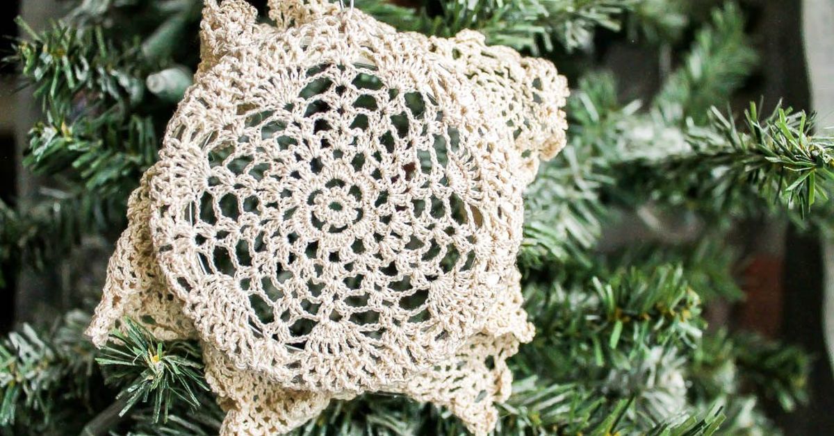 Creative ways to use christmas paper doilies DIY Doily Christmas Ornament | Hometalk