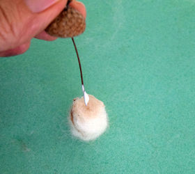 needle felted acorn napkin rings, christmas decorations, crafts, seasonal holiday decor, thanksgiving decorations