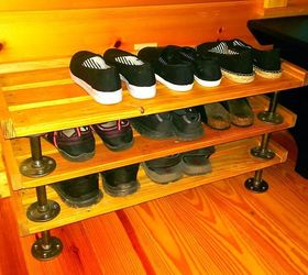 no more shoes littering the entry, diy, pallet, woodworking projects