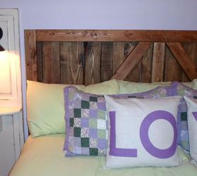 pallet wood up cycled into one heavy duty barn door bed, bedroom ideas, diy, pallet, rustic furniture, woodworking projects