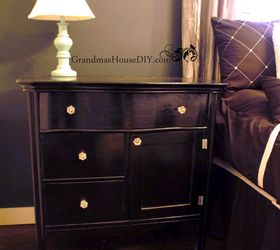 an old washstand goes hollywood glam, painted furniture