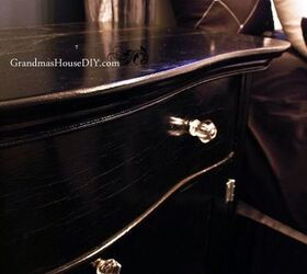an old washstand goes hollywood glam, painted furniture