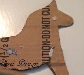 the makings of an american dalah st, christmas decorations, crafts, decoupage, how to