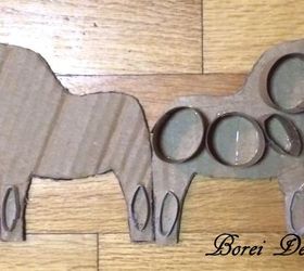 the makings of an american dalah st, christmas decorations, crafts, decoupage, how to