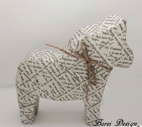 the makings of an american dalah st, christmas decorations, crafts, decoupage, how to