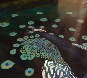 the peacock project spitchallenge, painted furniture