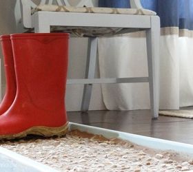 how to make a cobblestone boot shoe tray, crafts, foyer, home decor, how to, organizing