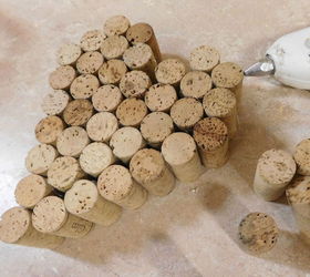 cork heart decor great holiday gift, christmas decorations, crafts, seasonal holiday decor