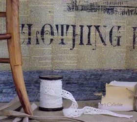 diy rustic sign using transfer gel, crafts