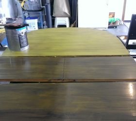 70s dinning table paint upgrade using breakthrough paint, painted furniture