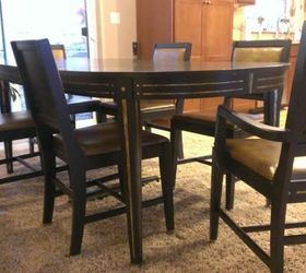 70s dinning table paint upgrade using breakthrough paint, painted furniture