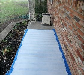 easy painted concrete rug, concrete masonry, diy, outdoor living, patio