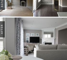 family room gets a cozy makeover before after, home decor, living room ideas