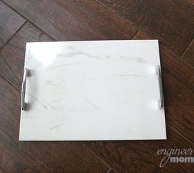 diy snack tray from a ceramic tile, crafts, repurposing upcycling