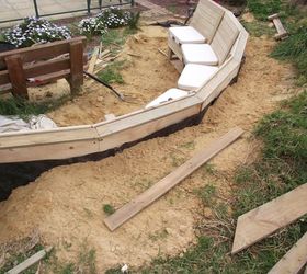 combined garden modular seating retaining wall storage, diy, landscape, outdoor furniture, storage ideas