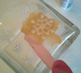 make your own etched glass candleholders, christmas decorations, crafts, how to, seasonal holiday decor